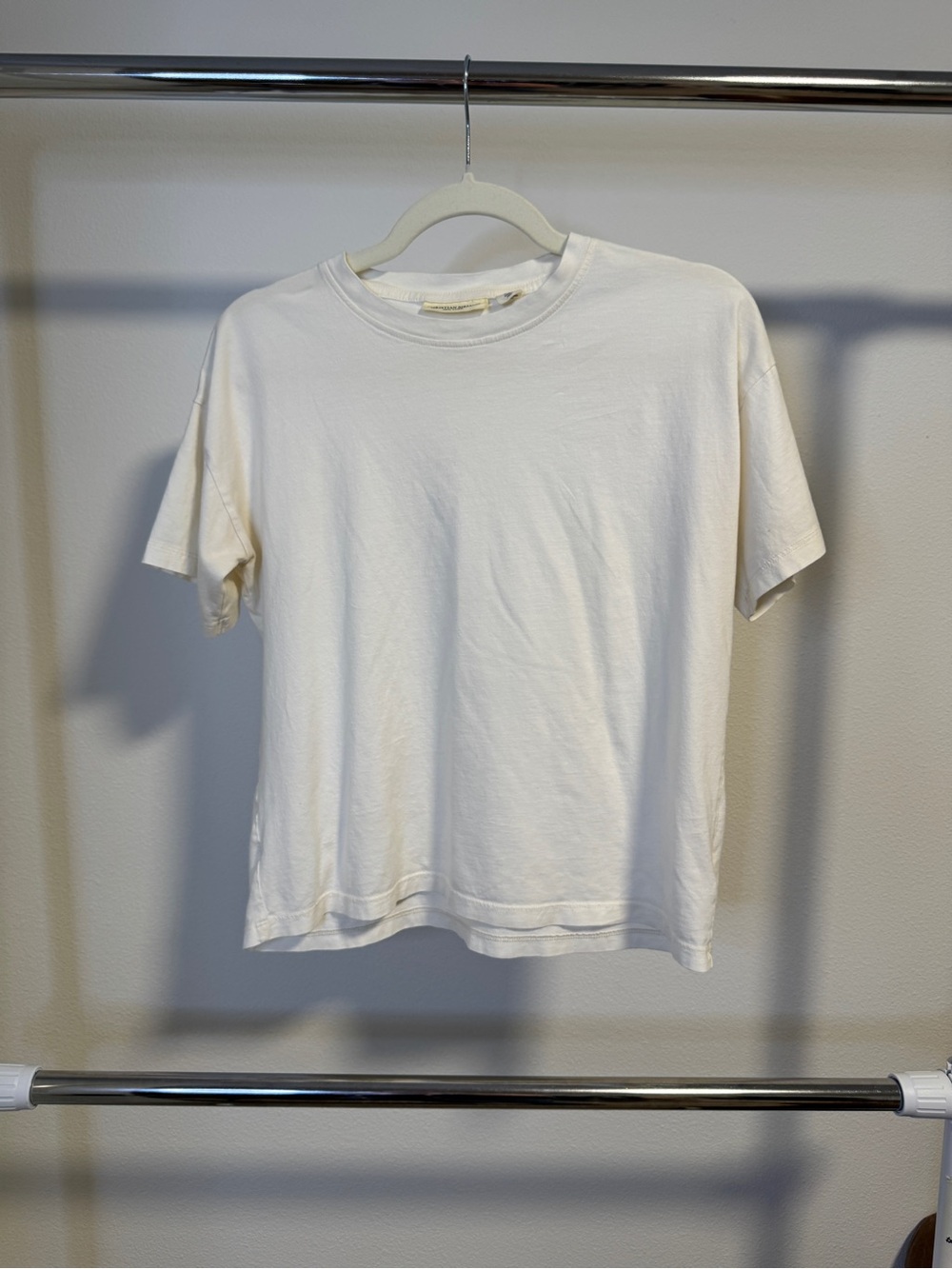 Christian Siriano Women’s S White 100% Pima Cotton Crewneck Short Sleeve Tee